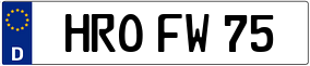 Truck License Plate